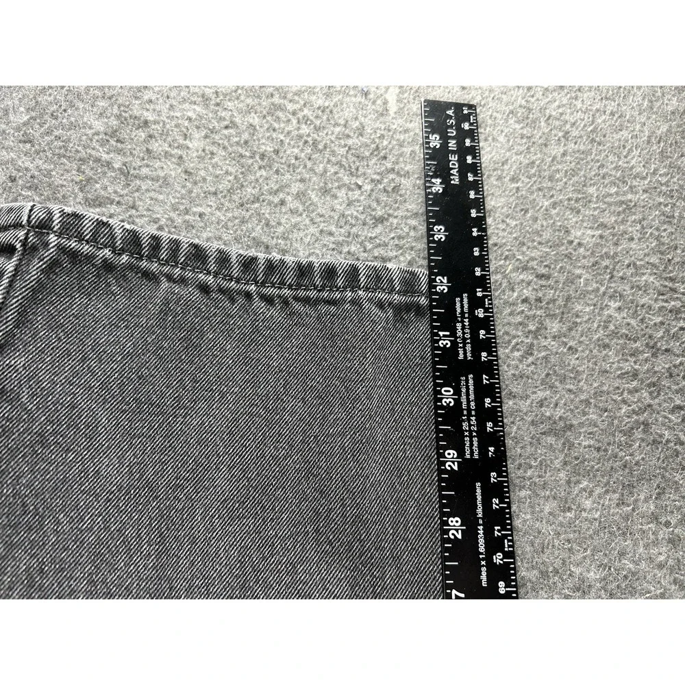 Levis 505 Regular Fit Jeans Mens 32x34 (fits 30x32) Black Denim Straight Leg Y2K